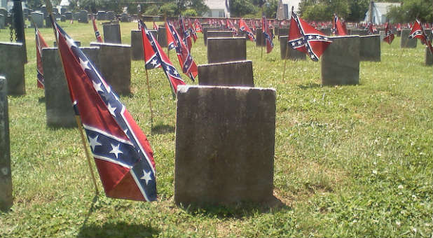 Confederate flag graveyard