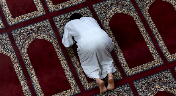 Muslim in mosque