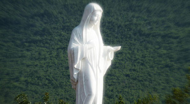 Statue of the Virgin Mary in Medjugorje