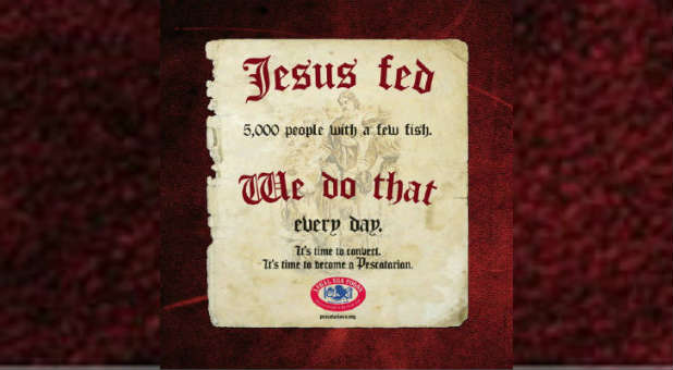 Is the ad campaign for Legal Sea Food blasphemous?