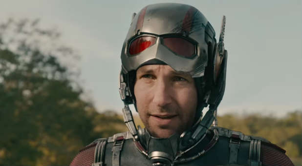 Paul Rudd as Ant-Man in the latest Marvel film.