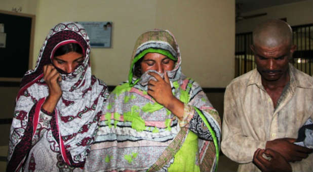 Rukhsana and other family members were beaten and had their faces blackened by an angry mob