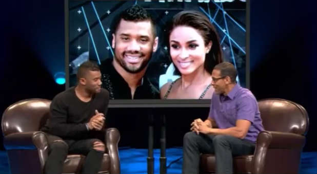 Russell Wilson discusses his relationship with pop star Ciara.