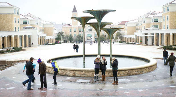 The Fountain at Texas Christian University.