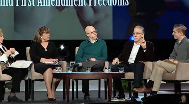 Dr. Michael Brown sits on a panel discussing homosexuality in the church.