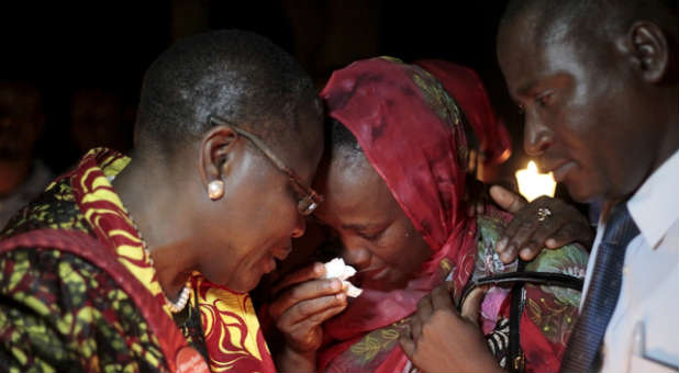 Community members mourn the lives taken by Boko Haram.