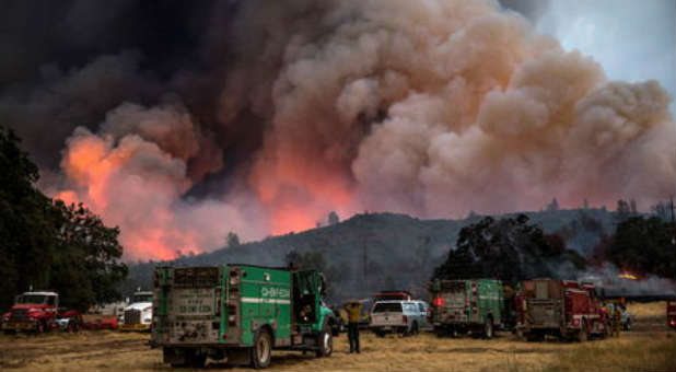 The California wildfires have doubled in size.