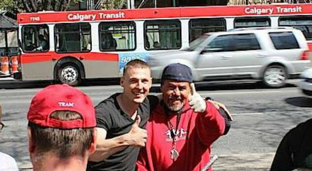 Jesse Rau, left, says he was fired from his job for refusing to drive a gay pride bus.