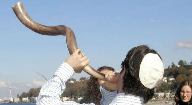 The blowing of the Shofar