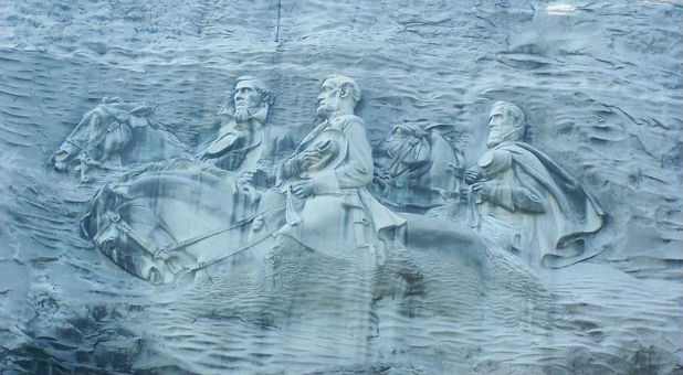 A monument to black civil rights leader Rev. Martin Luther King Jr. is planned for the top of Georgia's Stone Mountain Park, home to a giant carving depicting three heroes of the pro-slavery Confederacy.