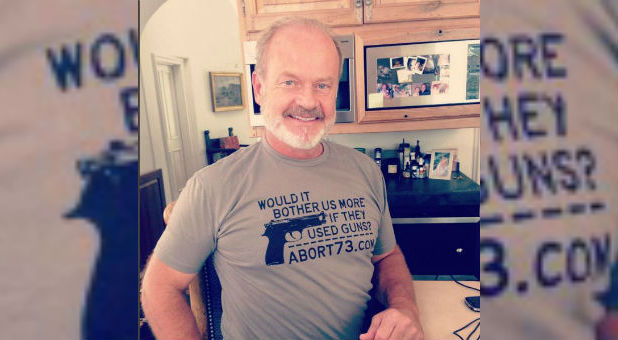 Kelsey Grammer made a bold statement with his anti-abortion T-shirt.