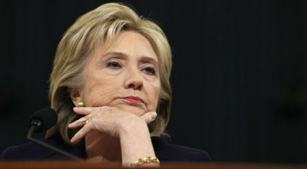 Hillary Clinton at the Benghazi hearing.