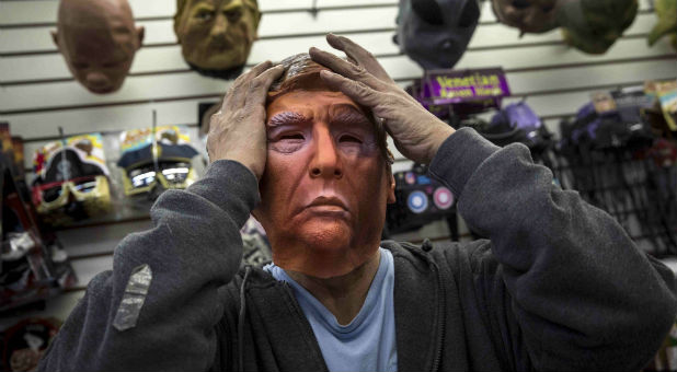 The Trump mask is expected to be popular this Halloween.