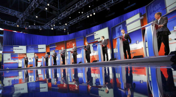 Who will stand at the podiums of the CNBC debate?