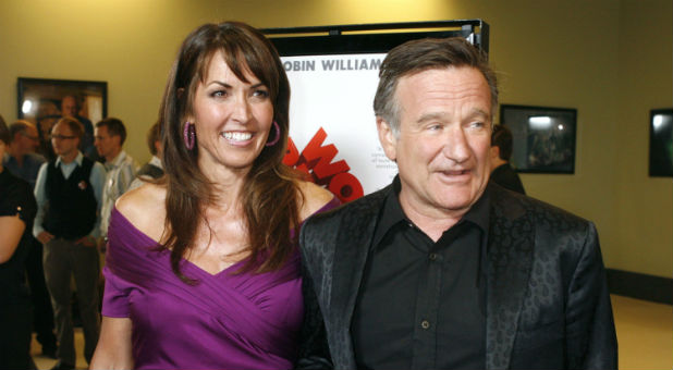 Susan and Robin Williams before his death