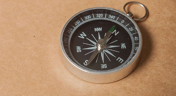 Compass due north