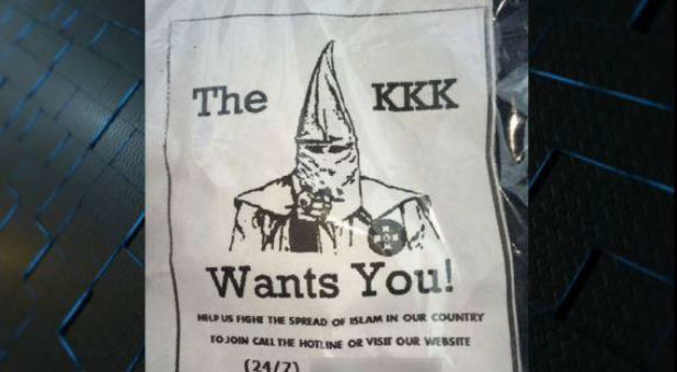 North Alabama neighborhoods report seeing this flyer.