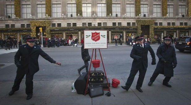 An anonymous donor dropped thousands into a Salvation Army kettle.