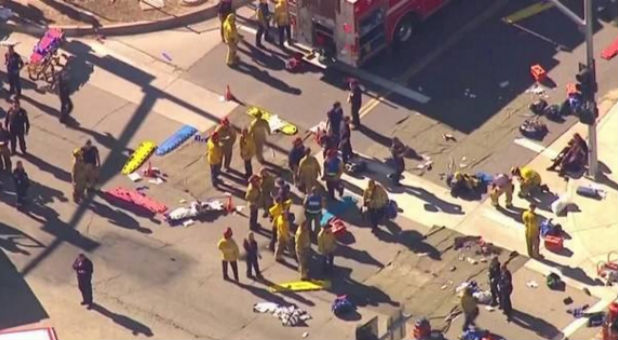 At least 3 killed, 20 injured in San Bernardino in California.