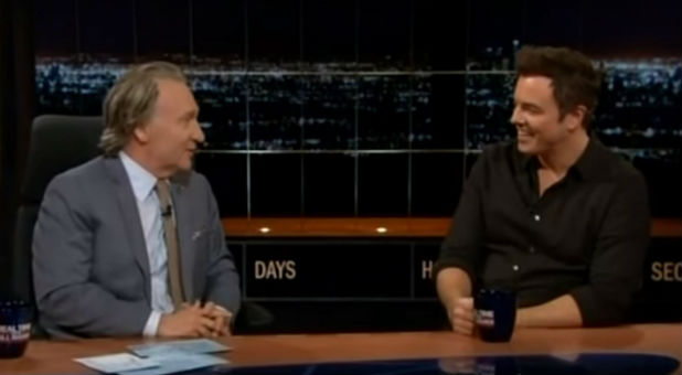 Bill Maher talks with 'Family Guy' creator Seth MacFarlane.