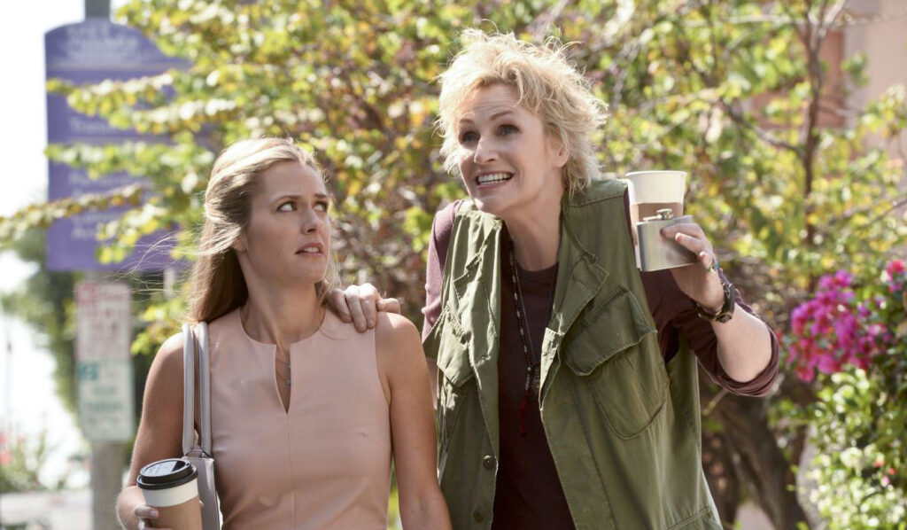 Jane Lynch, right, in 'Angel from Hell.'
