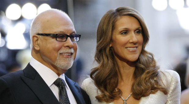 Singer Celine Dion and her husband Rene Angelil arrive at the 83rd Academy Awards in Hollywood.