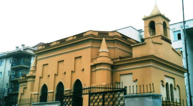 A 2004 photo taken of the French Church Cultural Centre, Bursa, Turkey.