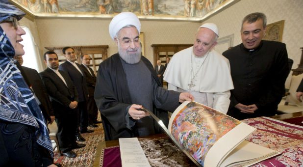 Pope Francis met with the leader of Iran in a meeting Breaking Israel News dubbed the prophetic fulfillment of Esau and Ishmael uniting against Israel.