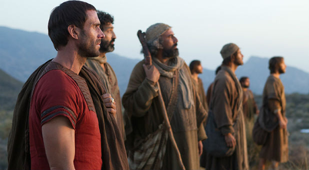 Joseph Fiennes as Clavius, far left.