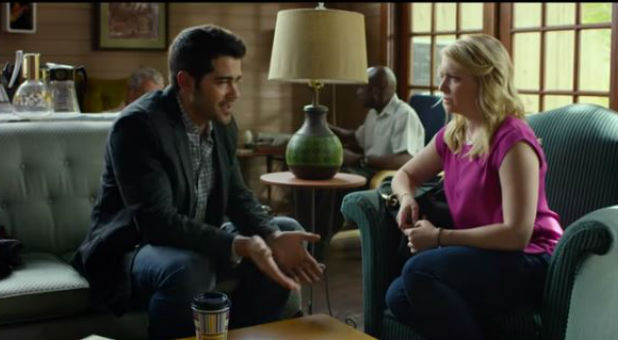 Jesse Metcalfe and Melissa Joan Hart in God's Not Dead 2.