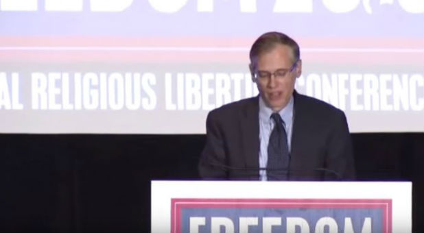 Kevin Swanson spoke at a Ted Cruz event last year.