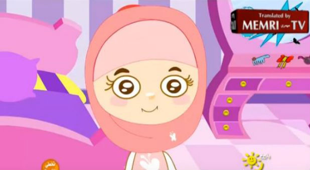 A little Islamic girl.