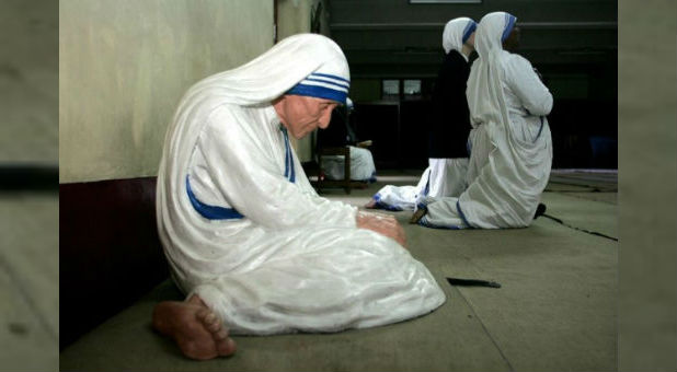A statue of Mother Teresa, who will be canonized in September.