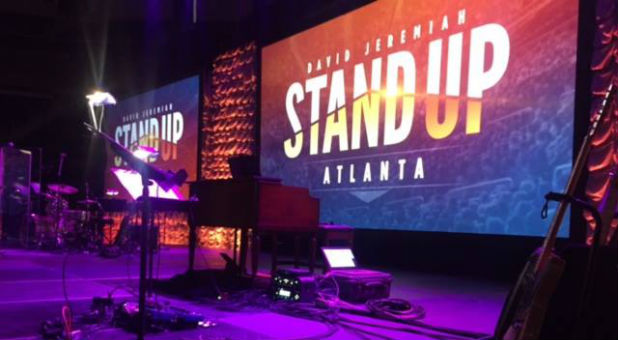 Dr. David Jeremiah, New York Times best-selling author and founder of Turning Point - one of the largest syndicated Bible teaching ministries in the world - drew more than seven thousand Christians to an Atlanta-area rally tonight, calling them to