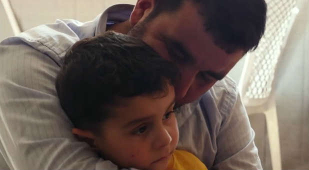 This Syrian family had to flee from ISIS.