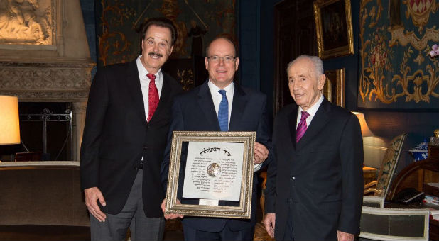 The Friends of Zion honored Monaco's Prince Albert.