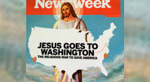 The recent cover of Newsweek.