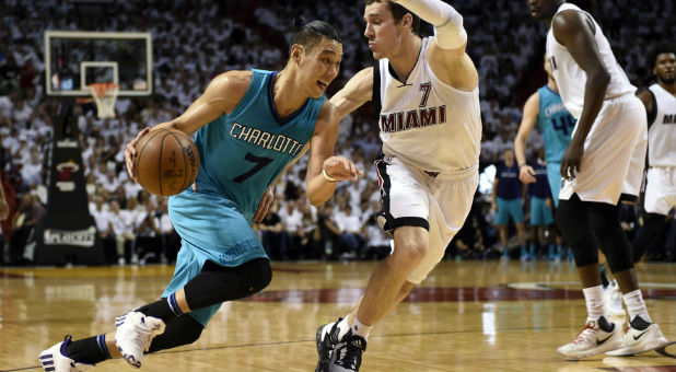 Jeremy Lin's (left) Hornets may move from Charlotte due to mounting pressure against HB 2.