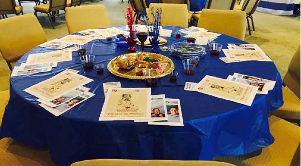 A Passover Seder Table