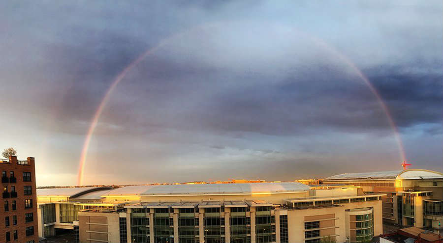 Rainbow over Washington, D.C.