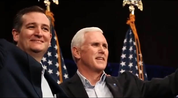 Ted Cruz and Mike Pence