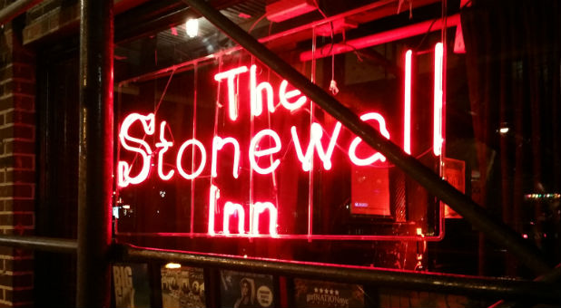 The Stonewall Inn in Greenwich Village.