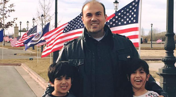 Pastor Saeed Abedini with his kids.