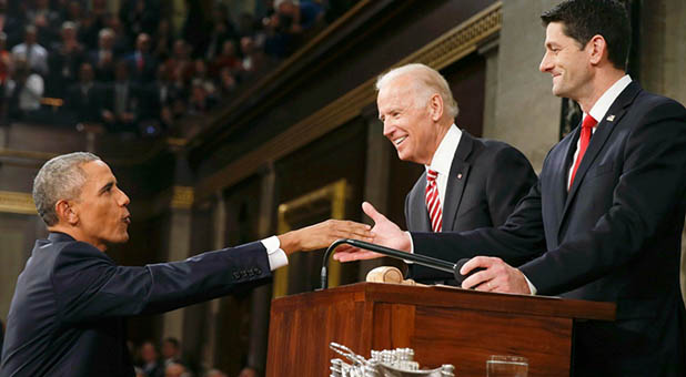 President Obama, Vice President Biden, and Speaker Ryan