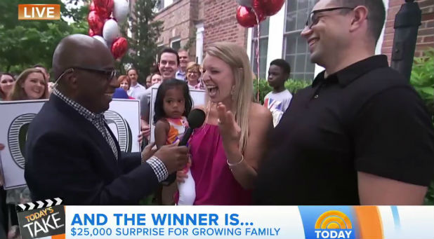 Popular NBC weatherman Al Roker presented two Evangel University graduates with a $25,000 check live on The TODAY Show.