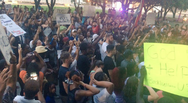 Protesters in Dallas