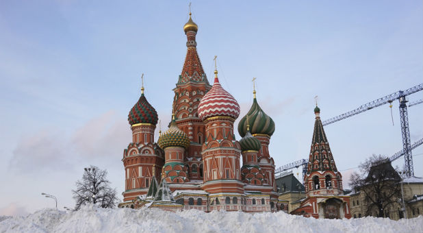 St. Basil's Cathedral at Red Square in Moscow