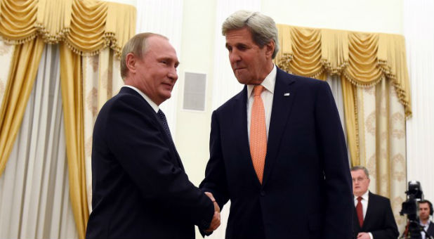 Russian President Putin meets with U.S. Secretary of State Kerry in Moscow