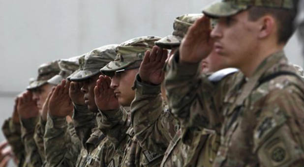 Soldiers Saluting