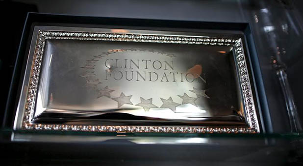 Clinton Foundation Door Sign